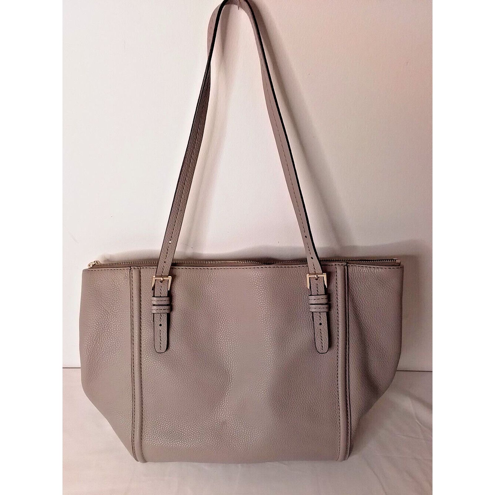 Kate Spade Kate Spade NY Handbag Orchard Street Maya Leather Tote Gray Size ONE SIZE - 4 Thumbnail