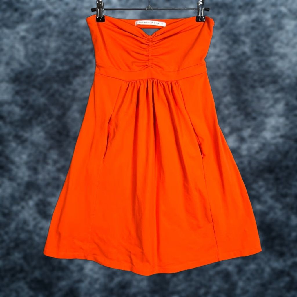 Susana Monaco Susana Monaco Orange Strapless Empire Waist Dress Womens Size Small Size S / US 4 / IT 40 - 1 Thumbnail