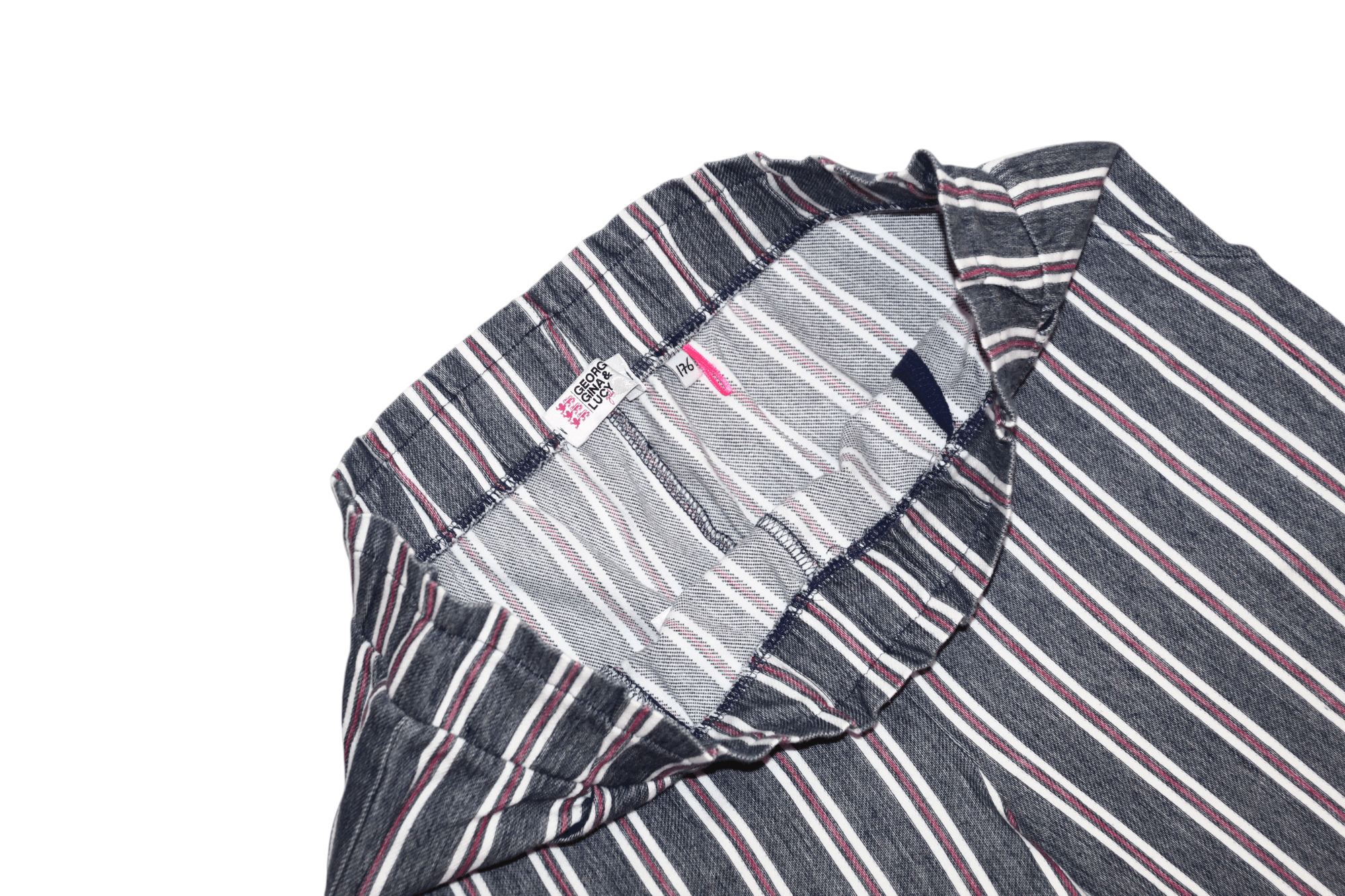 George Gina & Lucy George Gina & Lucy Washed Cotton Striped Cropped Pants Size 28" / US 6 / IT 42 - 6 Thumbnail