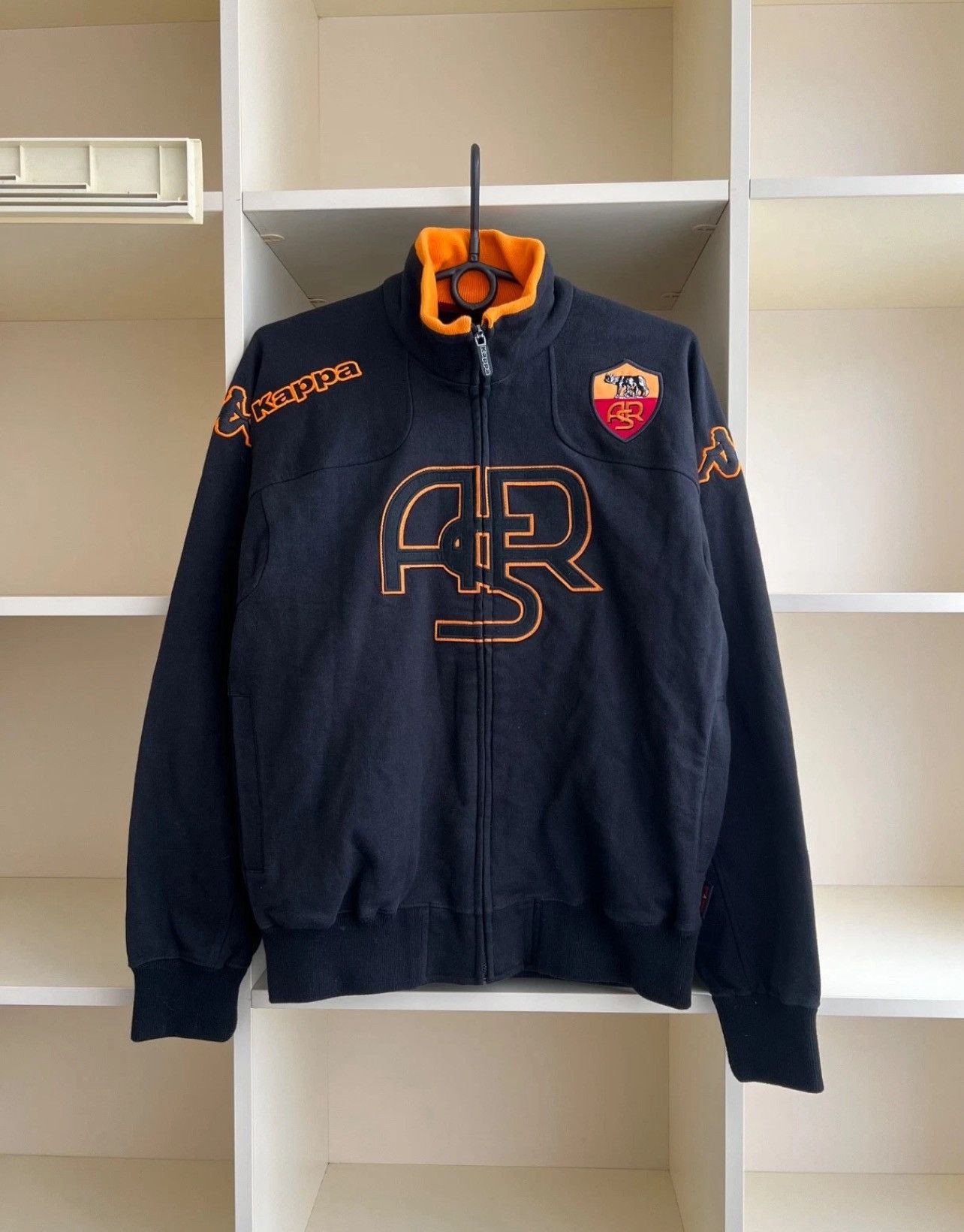 Kappa Vintage Kappa AS Roma Football Jacket Soccer Track Top Size US S / EU 44-46 / 1 - 1 Thumbnail