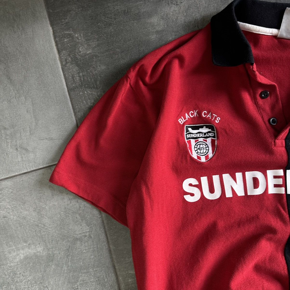 Vintage Vintage Sunderland Polo Black Cats AFC SAFC Y2K 00s Size US L / EU 52-54 / 3 - 7 Thumbnail