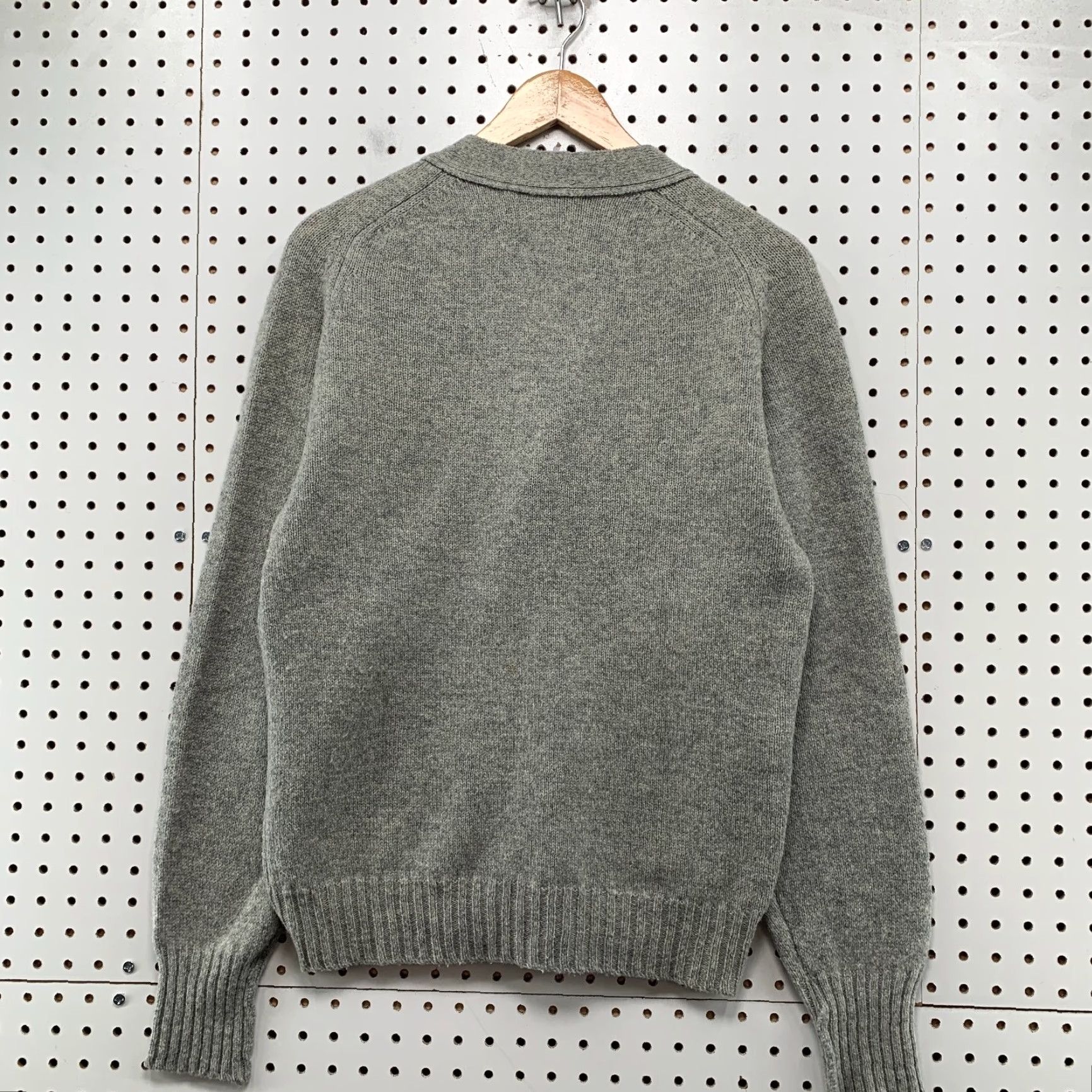 Camel VINTAGE Lord Jeff Wool Cardigan Sweater Mens Medium Gray Camel Hair Made USA Size US M / EU 48-50 / 2 - 2 Thumbnail