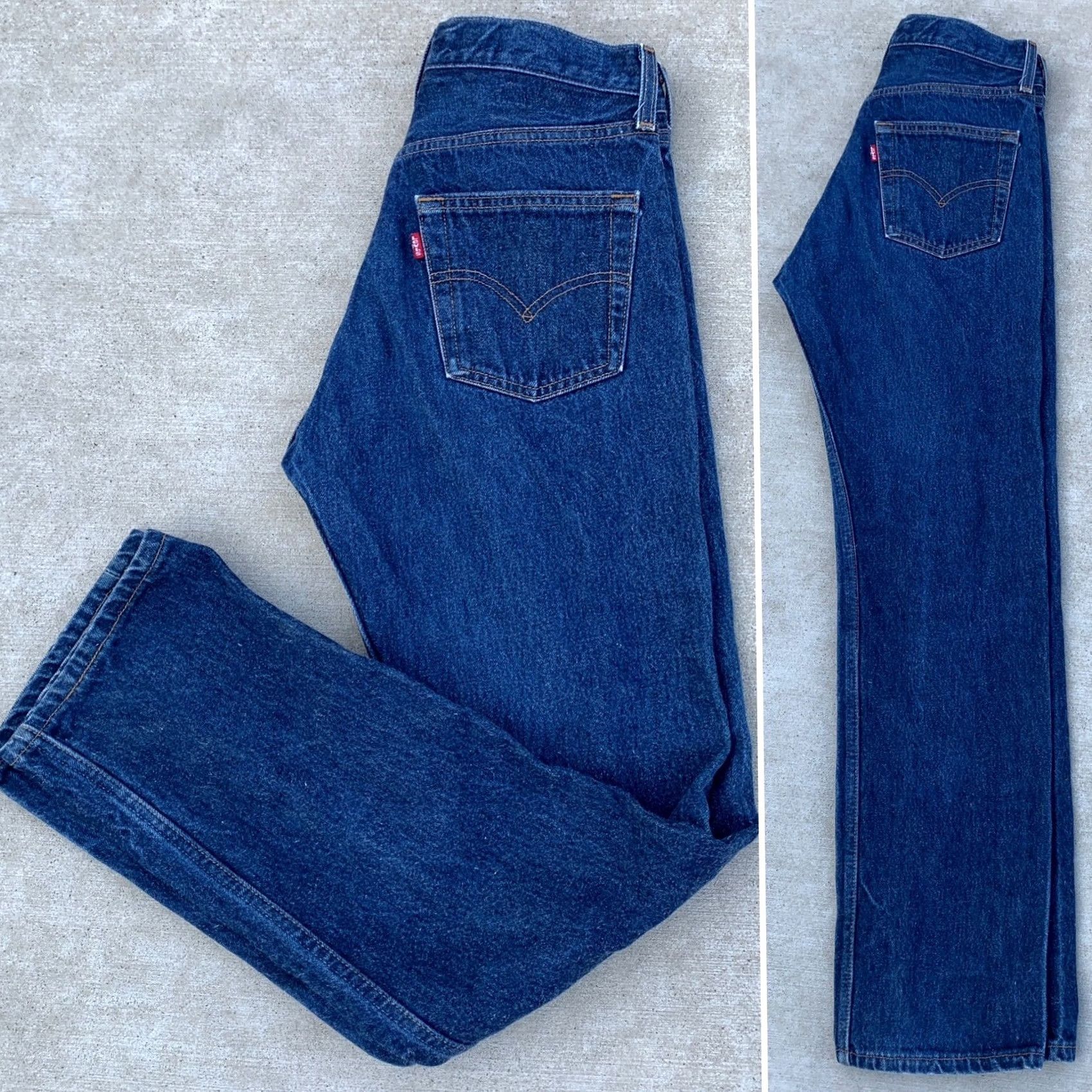Levi's VINTAGE Levi's 501 Jeans Button Fly 30 Waist 31.5 Inseam Blue Cotton Denim 5-Pocket Mens Jeans Size US 30 / EU 46 - 5 Thumbnail