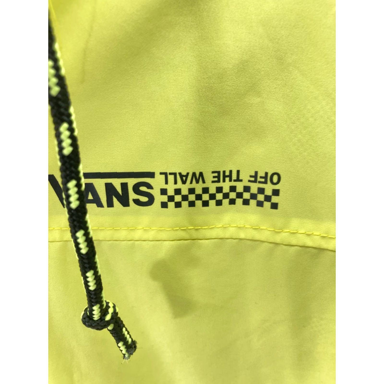 Vans Vans Kastle Turvey Windbreaker Jacket Womens L Yellow Zip Up Hooded Drawstring Jacket Size L / US 10 / IT 46 - 6 Thumbnail