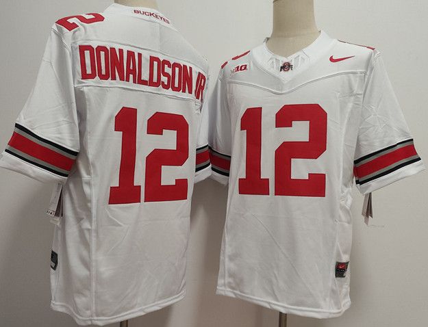 Other Men's Ohio State Buckeyes #12 JCJ Donaldson White Jerseys Size US L / EU 52-54 / 3 - 1 Thumbnail