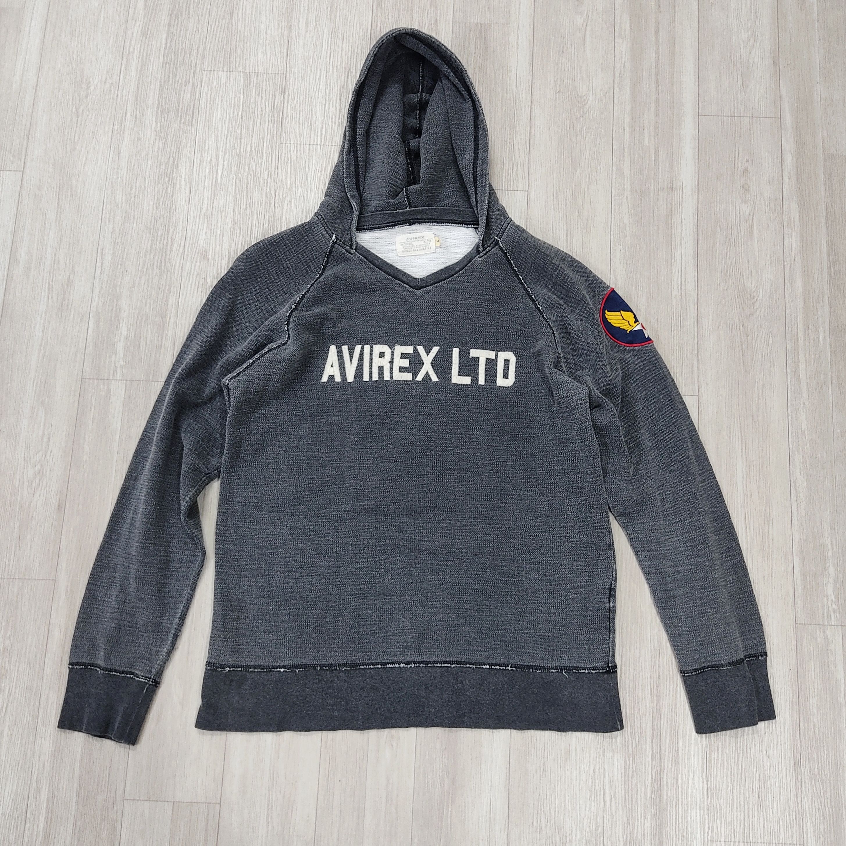 Avirex Avirex Spell Out Back Hit USAF Hooded Sweatshirt Size US M / EU 48-50 / 2 - 5 Thumbnail