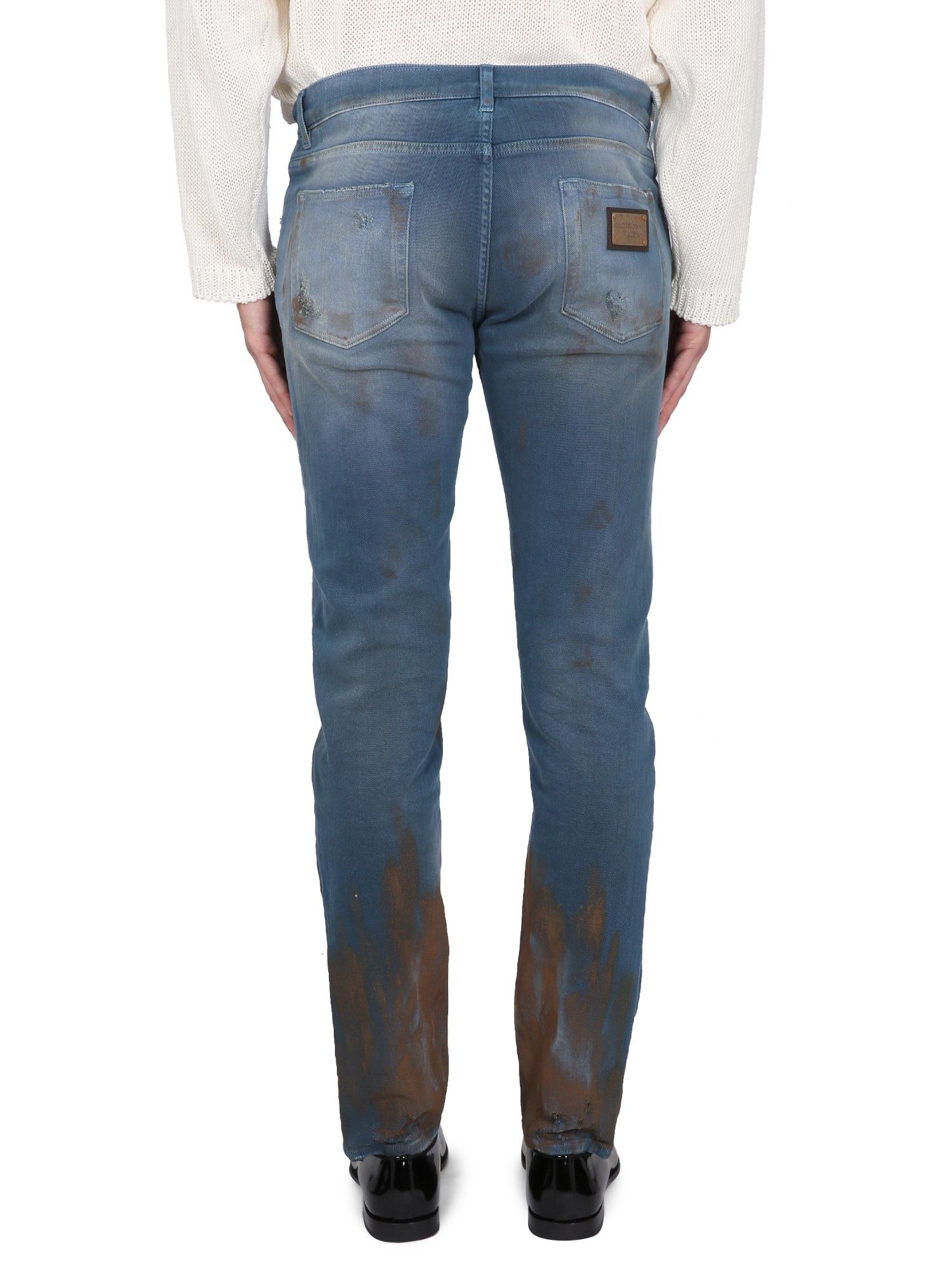 Dolce & Gabbana o1y0125 Jeans in Blue/Brown Size US 36 / EU 52 - 2 Thumbnail