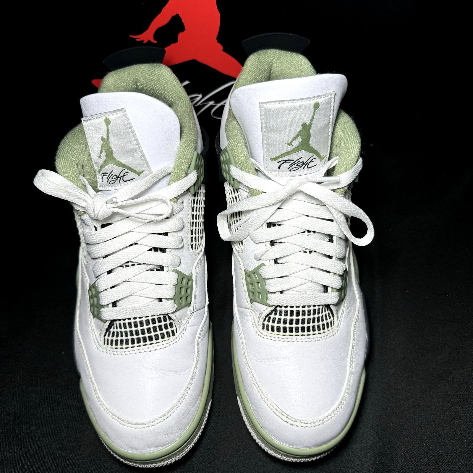 Jordan Brand × Nike Size 10.5 - Wmns Air Jordan 4 Retro Seafoam Women's Shoes Size US 10.5 / IT 40.5 - 4 Thumbnail