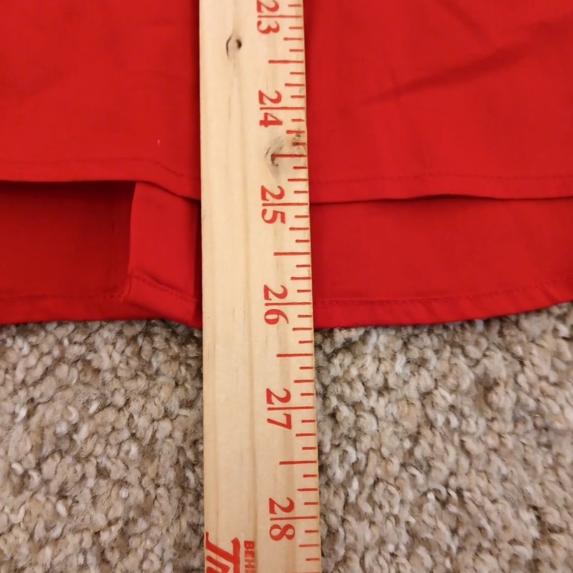 Worthington Worthington Shirt Womens 12P Petite Red Long Sleeve Button Up Cotton Blend New Size XL / US 12-14 / IT 48-50 - 6 Thumbnail
