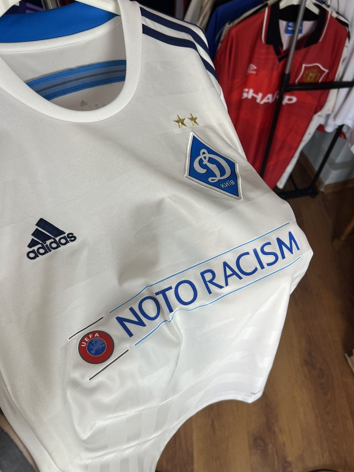 Adidas Soccer Jersey Adidas Dynamo Kyiv 2015/16 Yarmolenko #10 Size US L / EU 52-54 / 3 - 6 Thumbnail