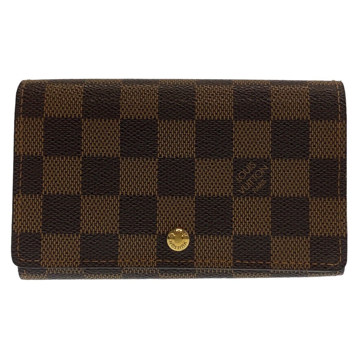 Louis Vuitton Louis Vuitton Louis Vuitton Portefeuille Tresor Damier Compact Wallet Canvas Short Wallet N61730 DUTY FREE for USA Size ONE SIZE - 1 Thumbnail