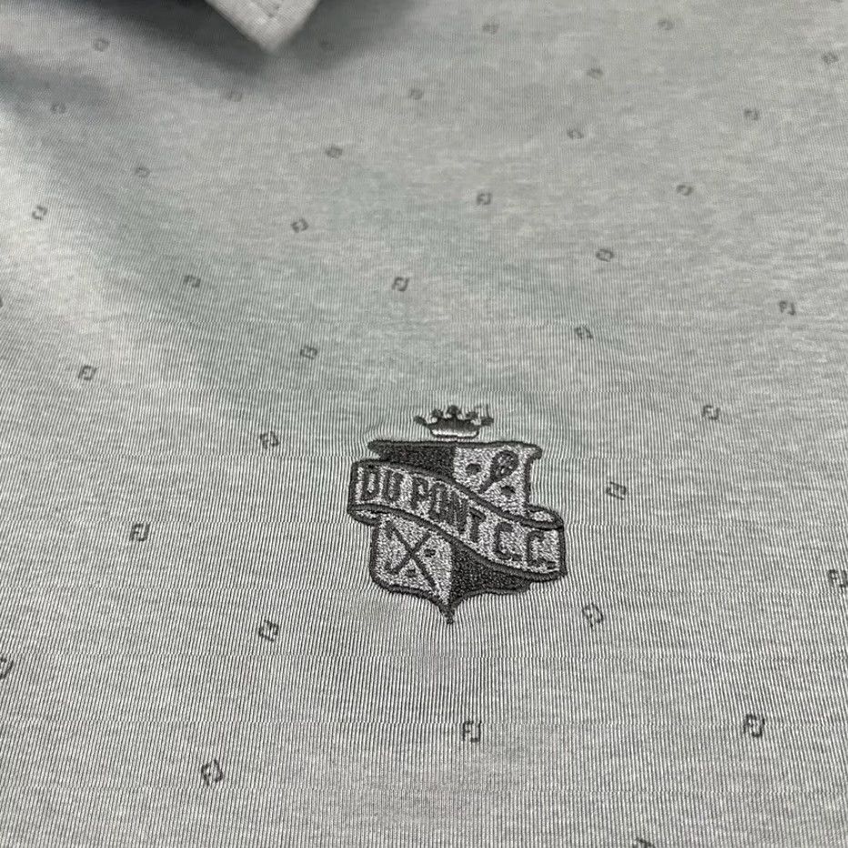 Footjoy FootJoy Polo Shirt Mens Medium Gray Dupont Country Club Golf DE Monogram Print Shirt Size US M / EU 48-50 / 2 - 3 Thumbnail