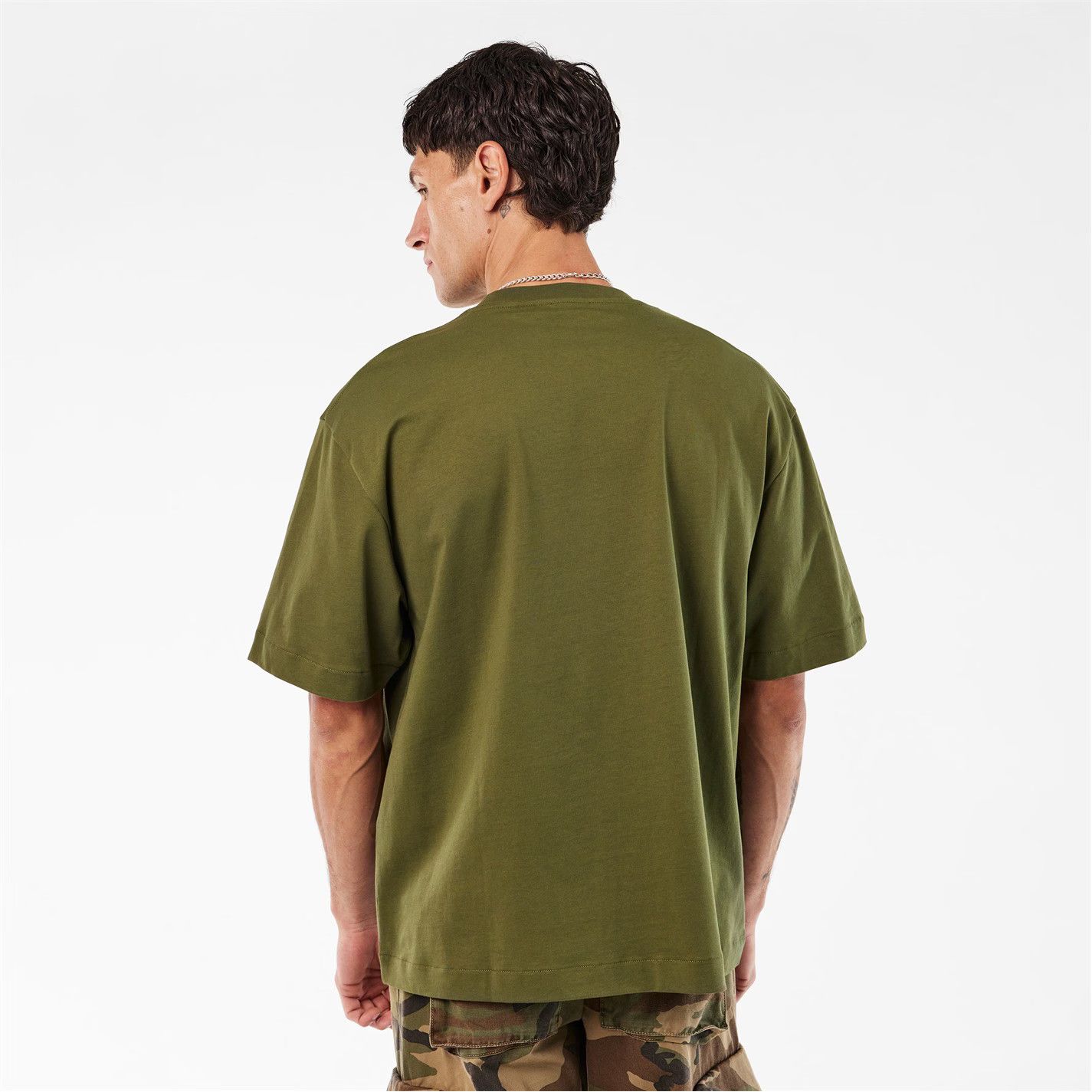 Off-White o1g2r1mq0226 Skate T-Shirt In Olive Green Size US L / EU 52-54 / 3 - 4 Thumbnail
