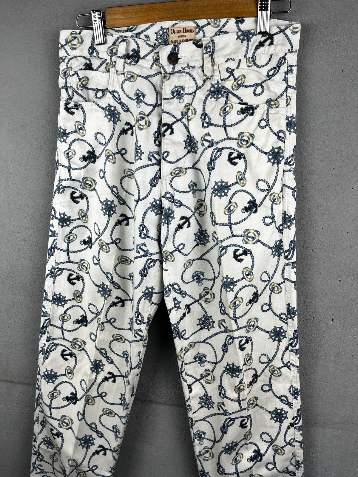 Moschino Oliver Brown london art pants Size US 30 / EU 46 - 4 Thumbnail