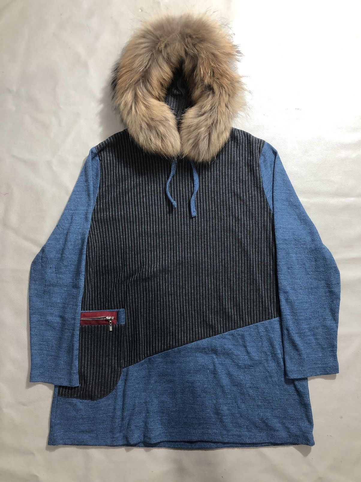 If Six Was Nine Japanese Fur Hoodie Stripe Ifsixwasnine LGB Style Size US L / EU 52-54 / 3 - 1 Thumbnail