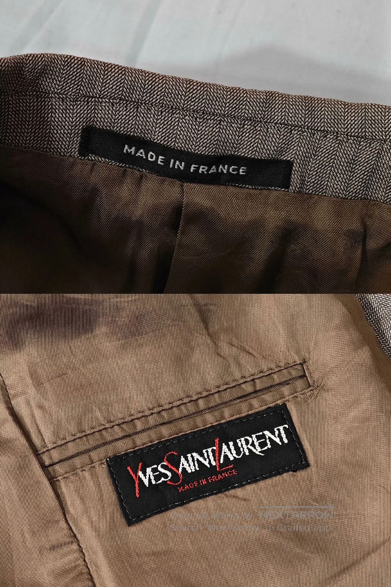 Yves Saint Laurent YSL Vintage Wool Suit in Gray. Size US S / EU 44-46 / 1 - 4 Thumbnail