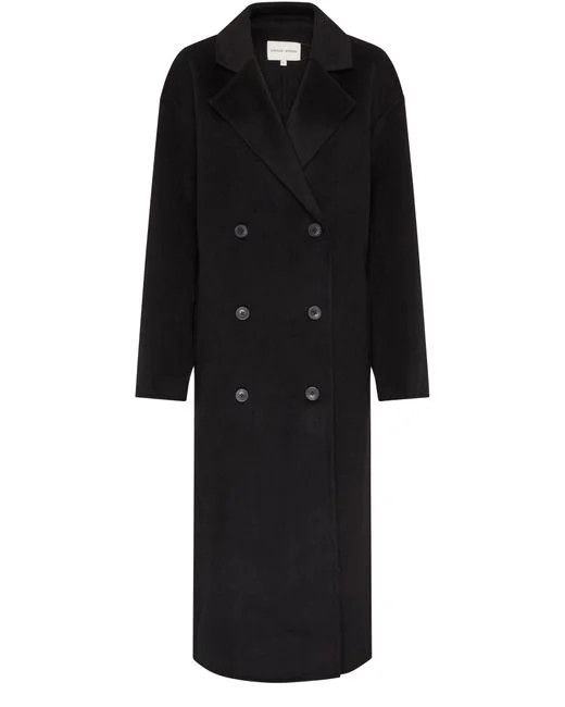 Loulou de Saison o1s22i1n1024 Long Wool Cashmere Coat in Black Size M / US 6-8 / IT 42-44 - 1 Thumbnail