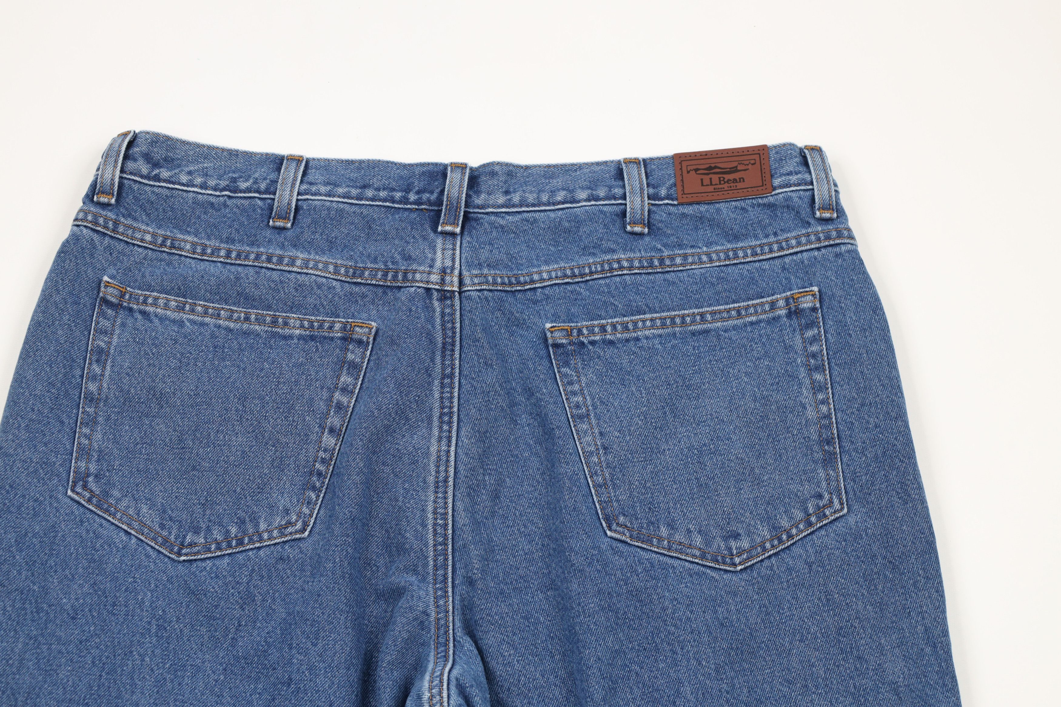 L.L. Bean × Vintage Vintage LL Bean Natural Fit Flannel Lined Denim Jeans Blue Size US 40 / EU 56 - 11 Thumbnail