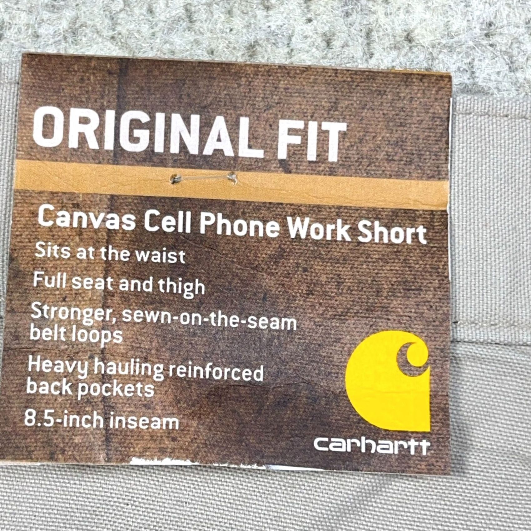 Carhartt VINTAGE Carhartt Shorts Men 42 Bermuda Relaxed Cargo Pocket Tan 90s Hip Hop Hipster Rockabilly Classic Baggy Canvas Cotton Size US 42 / EU 58 - 4 Thumbnail