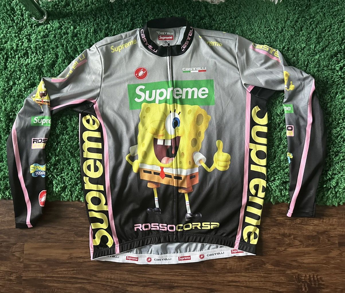 Supreme Supreme SpongeBob SquarePants Castelli L/S Cycling Jersey Size US XL / EU 56 / 4 - 3 Thumbnail