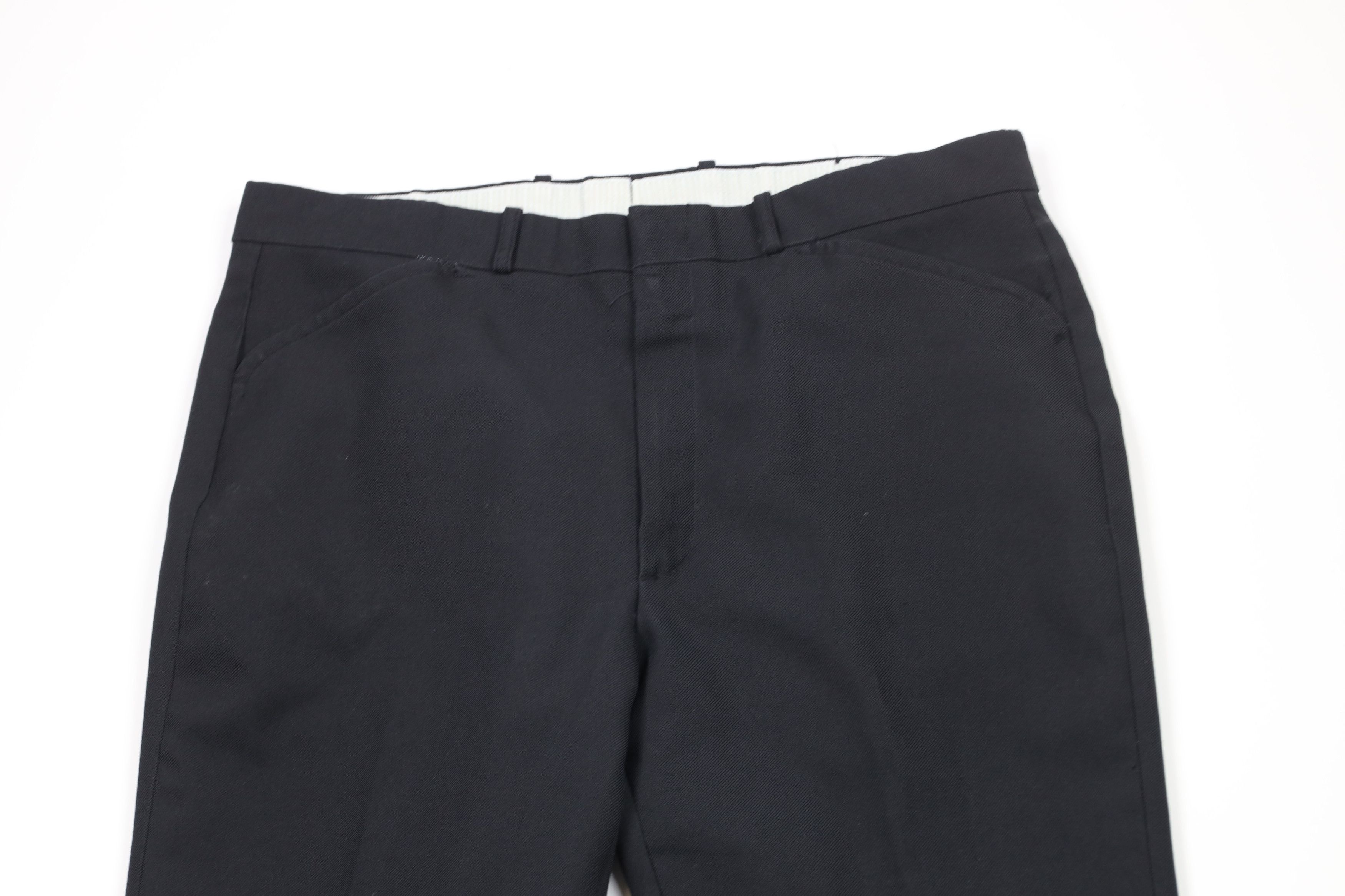 Vintage Vintage 70s Streetwear Bell Bottoms Chino Pants Black USA Size US 36 / EU 52 - 2 Thumbnail