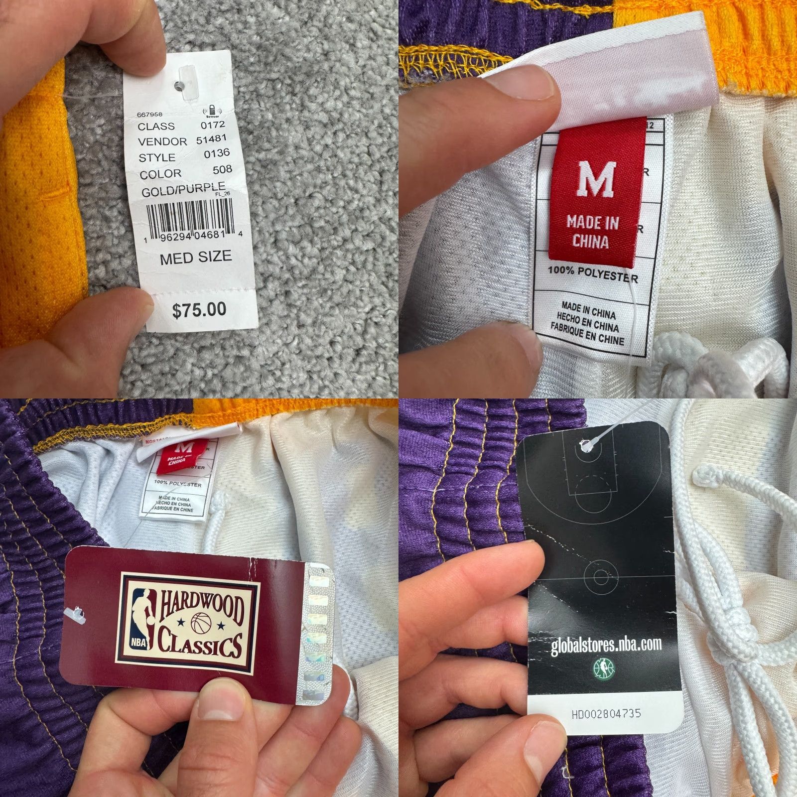 Mitchell & Ness Mitchell & Ness LA Lakers '85 Champions Split Basketball Shorts Mens M NWT Size US 31 - 9 Thumbnail