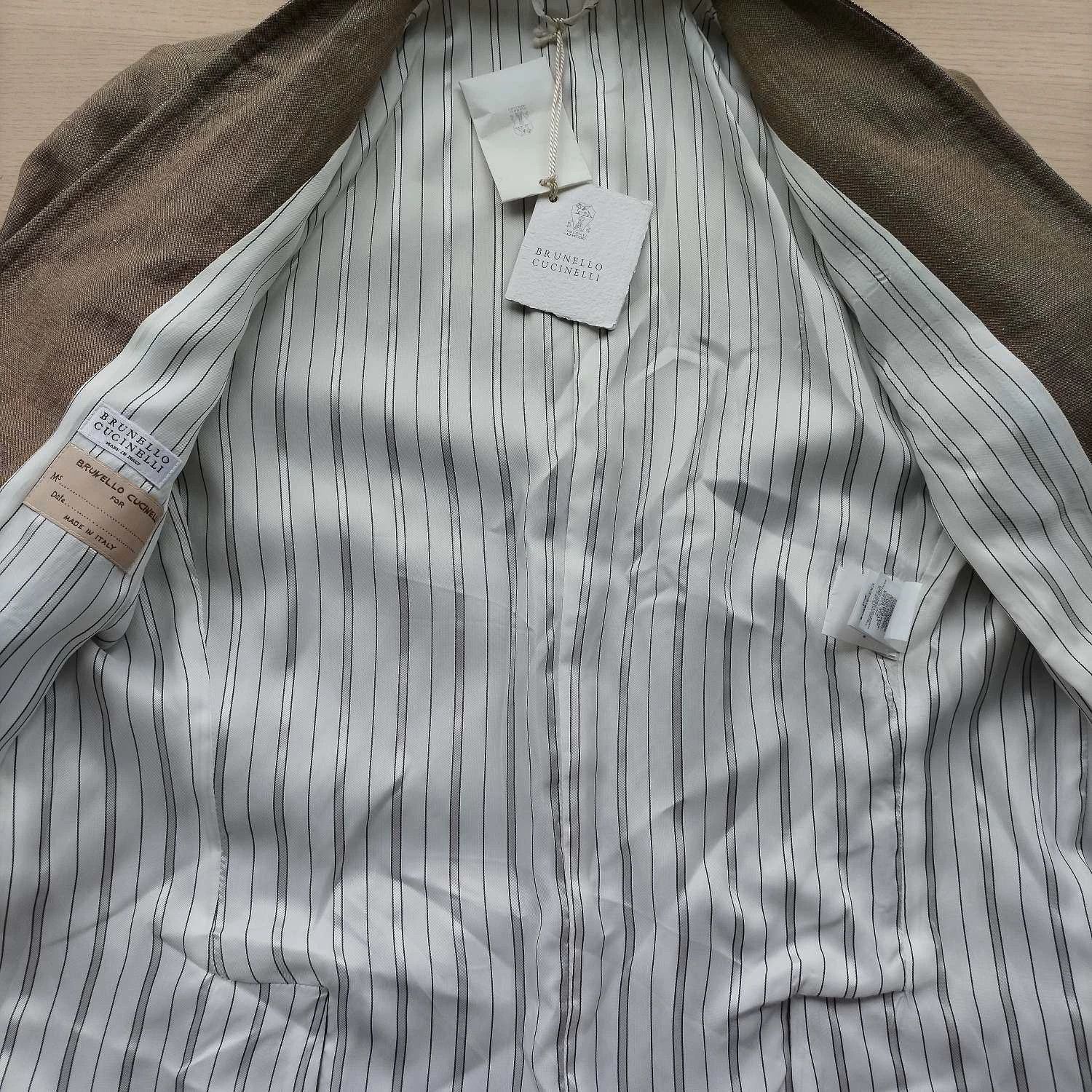 Brunello Cucinelli Brunello Cucinelli linen blazer unisex 38 oat single Size XS / US 0-2 / IT 36-38 - 3 Thumbnail