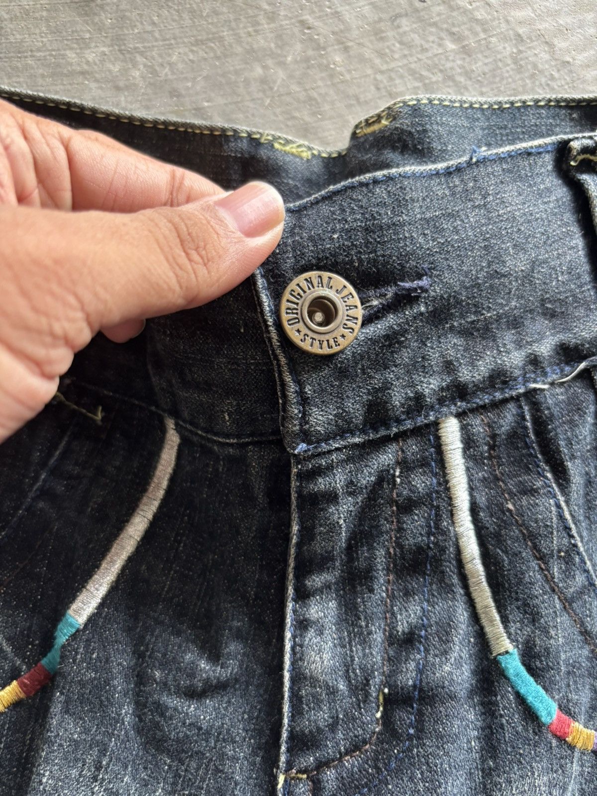 Hysteric Glamour FLARE BCBG JAPANESE JEANS PUNK STYLE WASHED SEASON FADE Size 30" / US 8 / IT 44 - 3 Thumbnail