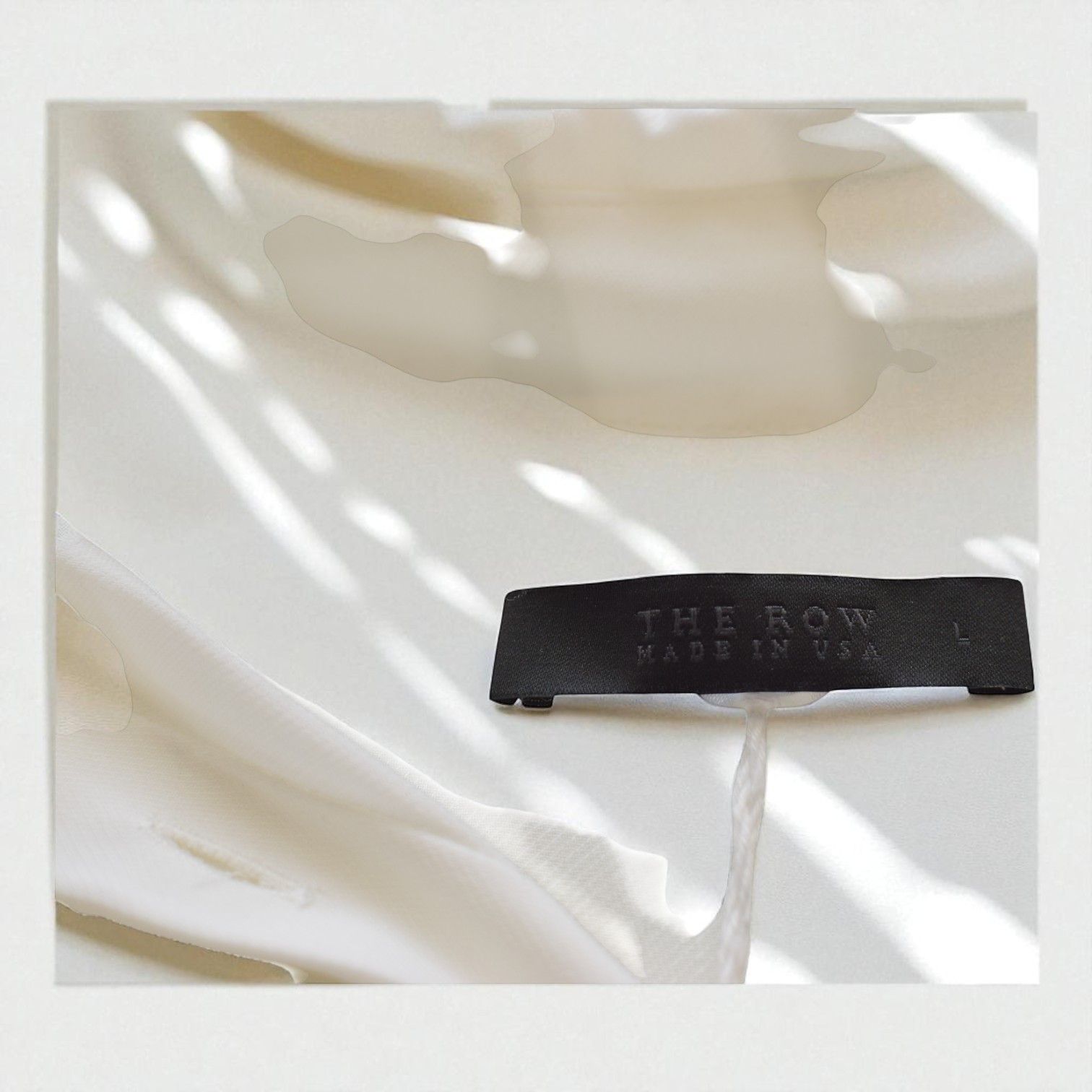 The Row The Row CARLTON White Sheer Viscose Oversized Blouse Size L / US 10 / IT 46 - 8 Thumbnail