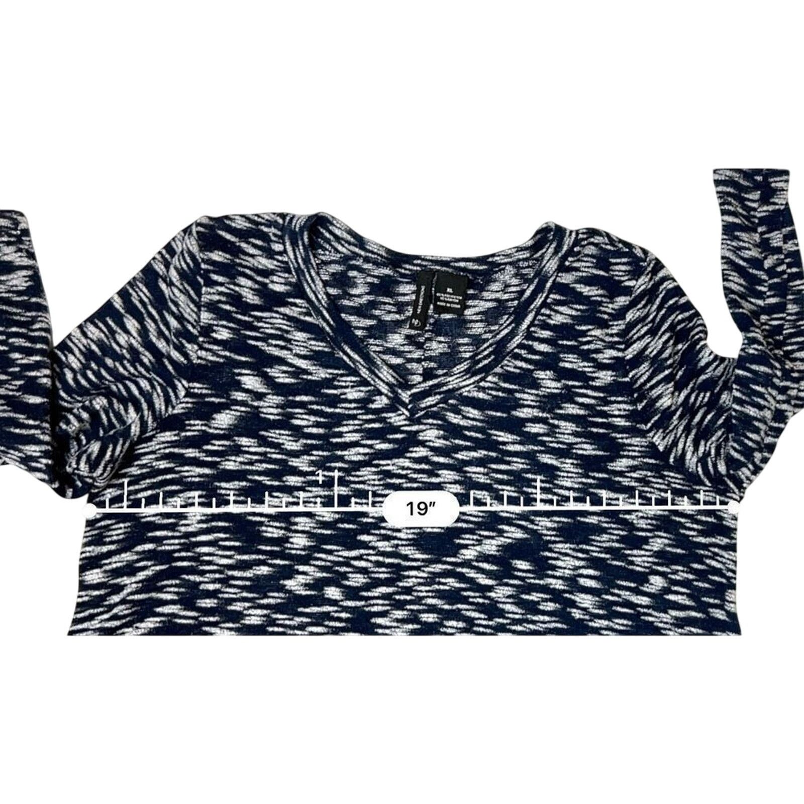 Other New Directions Blue Asymmetrical V-neck Sweater XL Academia Size XL / US 12-14 / IT 48-50 - 5 Thumbnail
