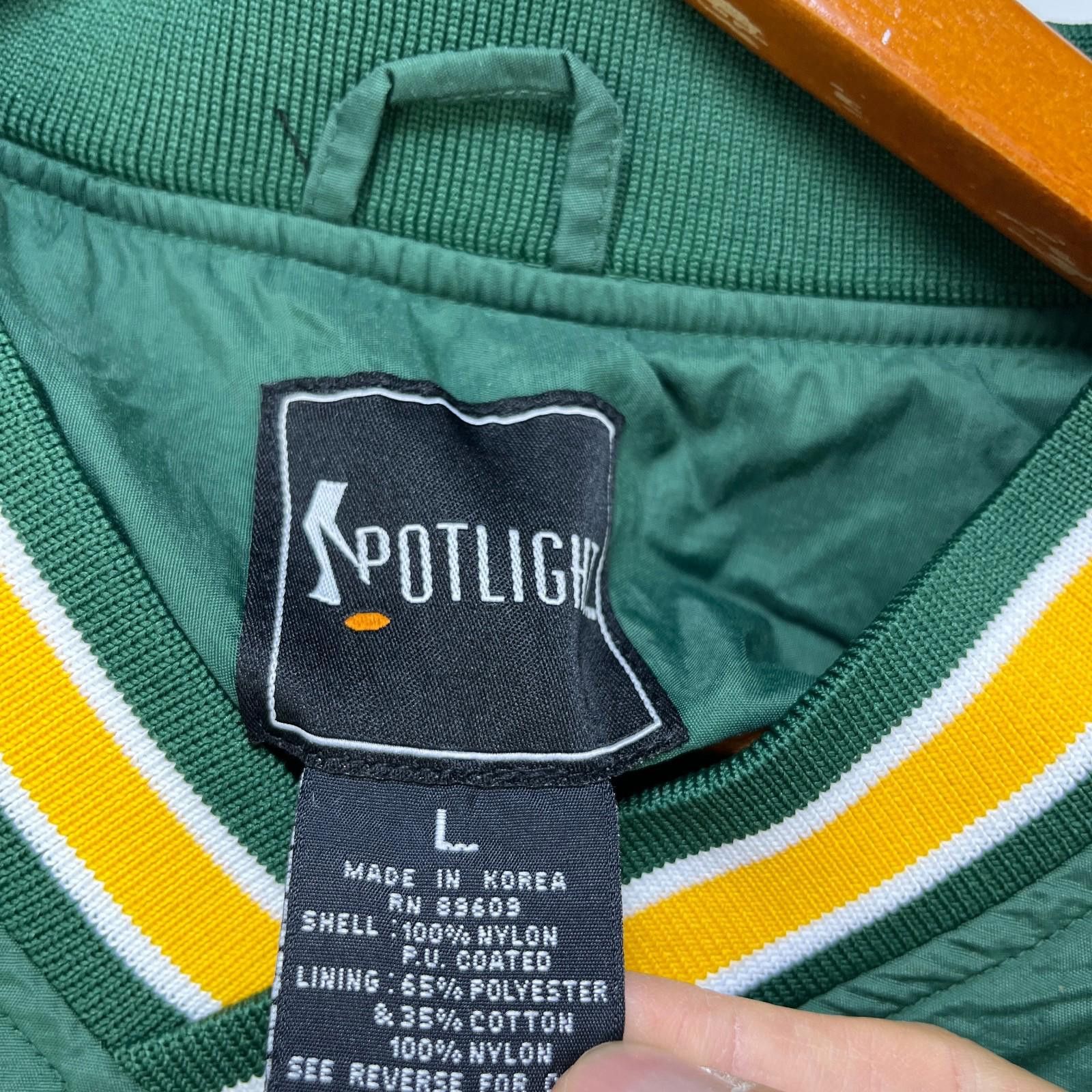 Designer Vintage 90s Green Bay Packers NFL Pullover Jacket Large Size ONE SIZE - 6 Thumbnail