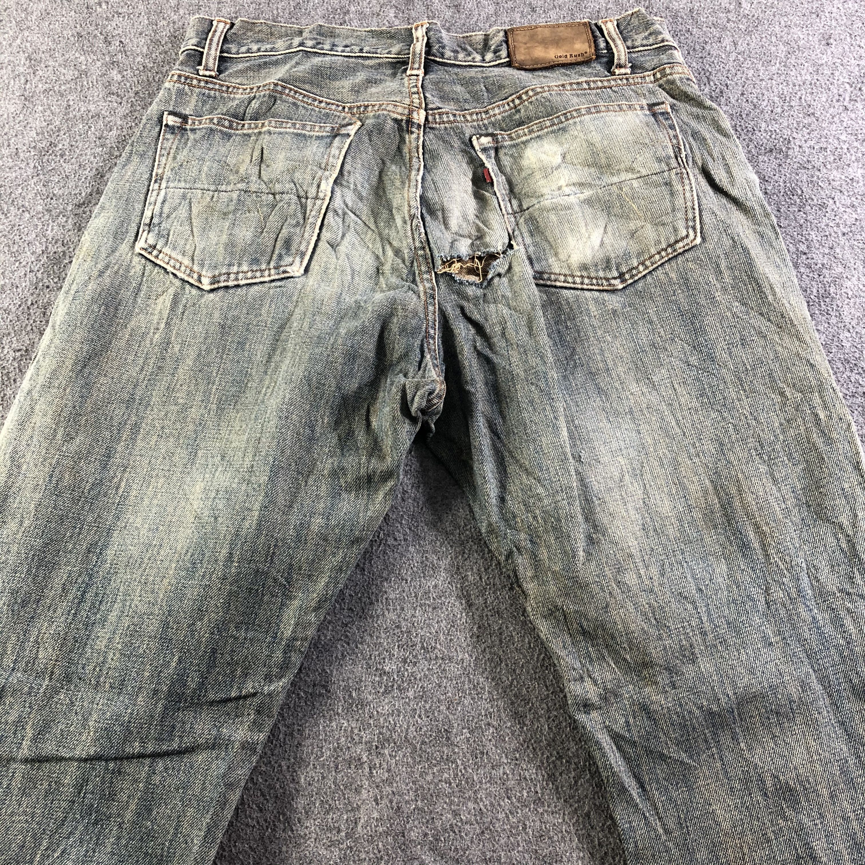 Vintage Vintage Gold Rush Rally Jeans-J4580 Size US 33 - 4 Thumbnail