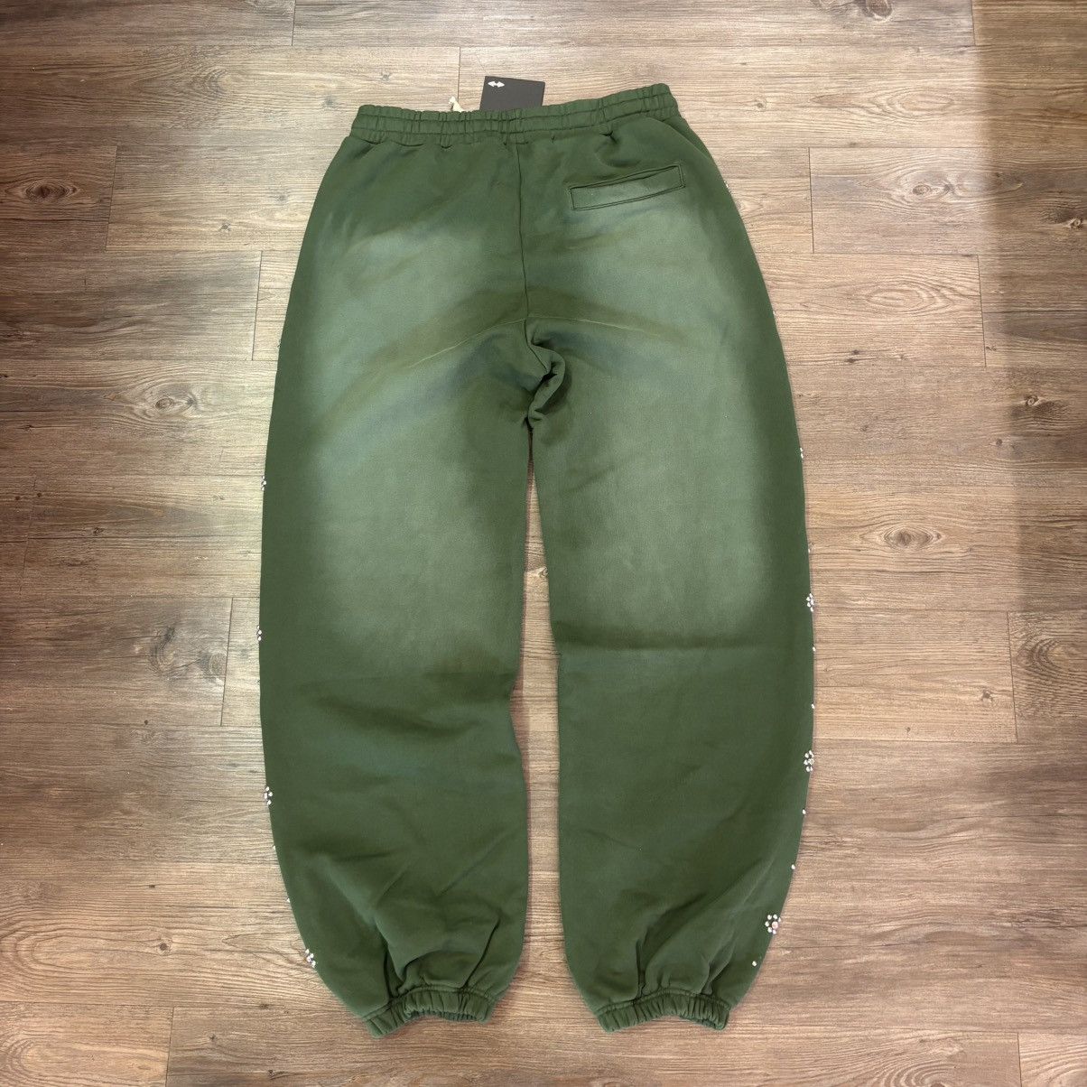 HMDD HMDD Green Flower Cuffed Sweatpants Size US 36 / EU 52 - 2 Thumbnail