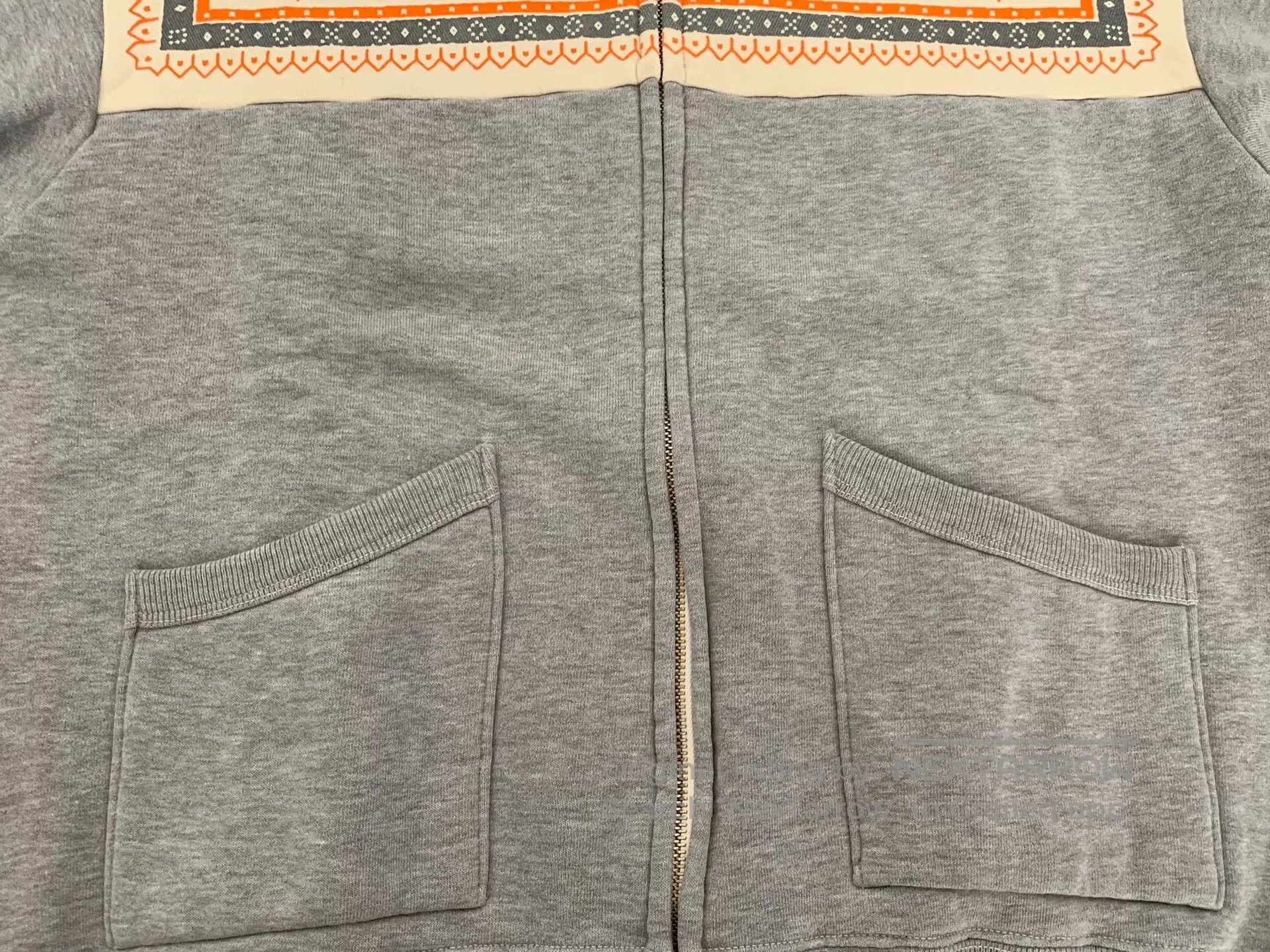 The Flat Head stylish gray patterned zip hoodie. Size US M / EU 48-50 / 2 - 4 Thumbnail