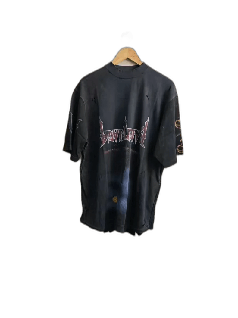 Balenciaga Balenciaga Short Sleeve T-shirt with Flames Size US M / EU 48-50 / 2 - 1 Thumbnail