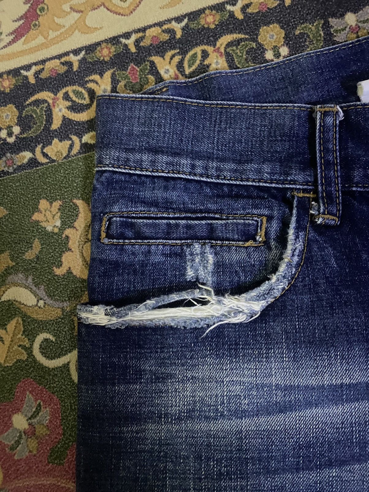 Dolce & Gabbana × Vintage 🔥RARE🔥DOLCE & GABBANA Distressed Denim Size US 33 - 10 Thumbnail
