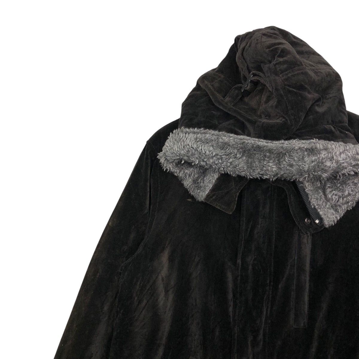 Japanese Brand BEAMS Shaggy Fleece Hood Parka — Soft-Touch Velvet Shell Size US M / EU 48-50 / 2 - 8 Thumbnail