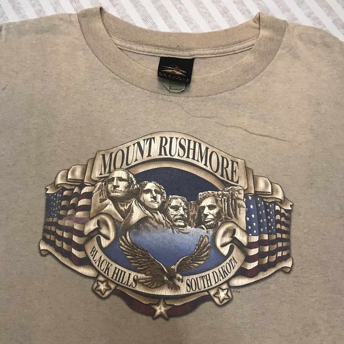 Mountain Research × Vintage VINTAGE MOUNT RUSHMORE MOUNTAIN 90s RARE TEE Size US XL / EU 56 / 4 - 2 Thumbnail