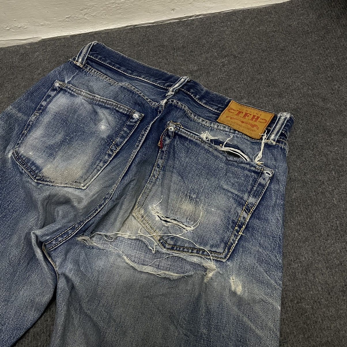 The Flat Head The Flat Head Selvedge Distressed Jeans Size US 30 / EU 46 - 10 Thumbnail