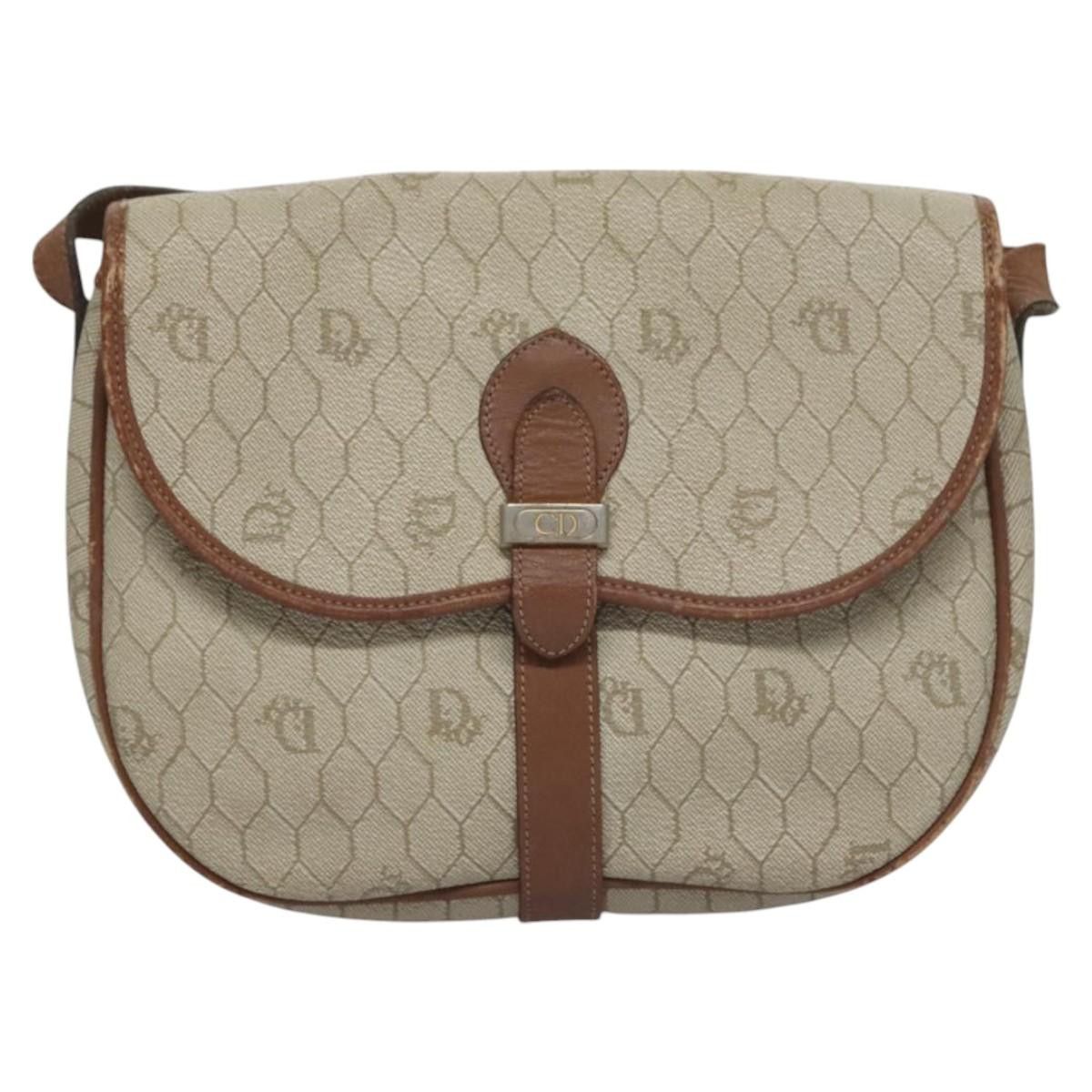 Dior DIOR Honeycomb Canvas Shoulder Bag Pvc Leather Beige Size ONE SIZE - 2 Thumbnail