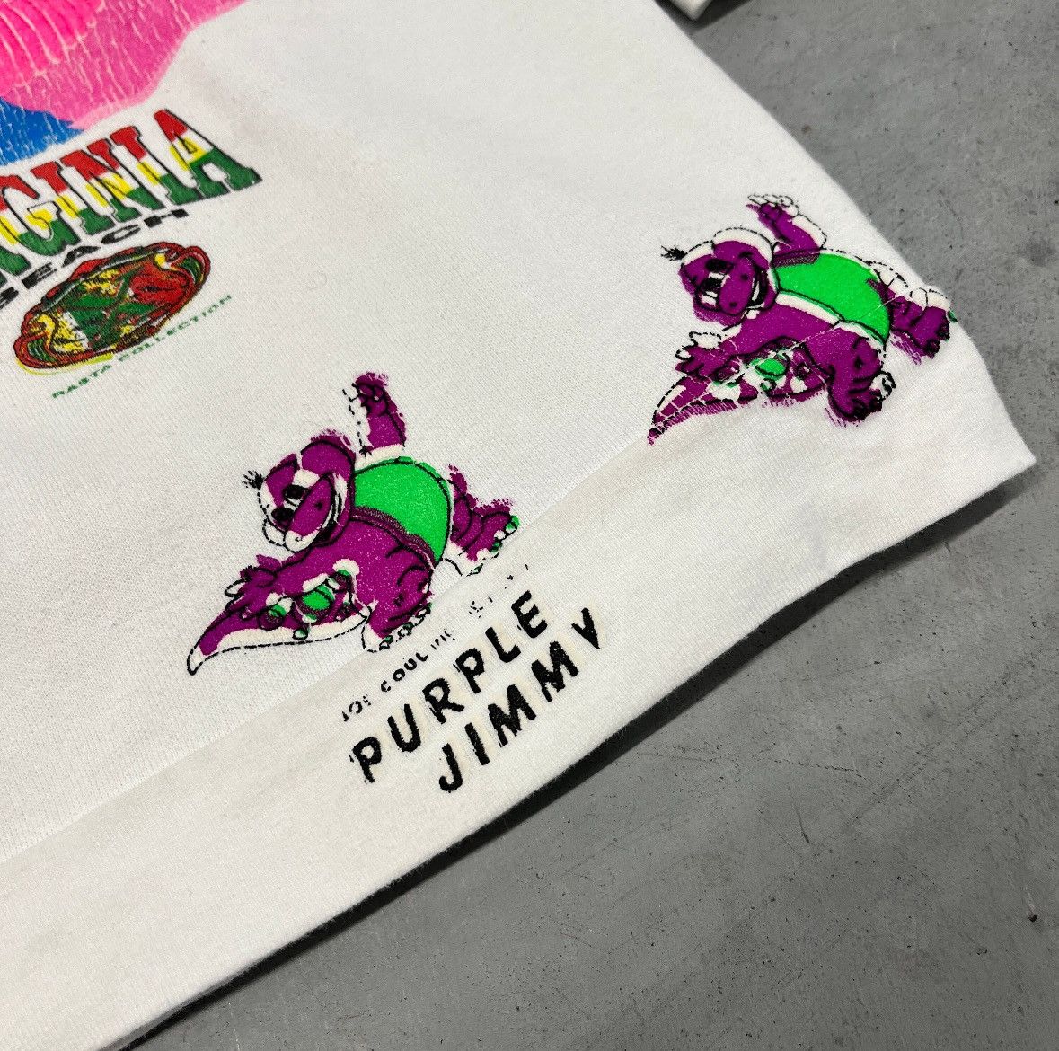 Vintage 1980 Graphic Sweatshirt Experimental Test Print Unfinished Size US L / EU 52-54 / 3 - 3 Thumbnail
