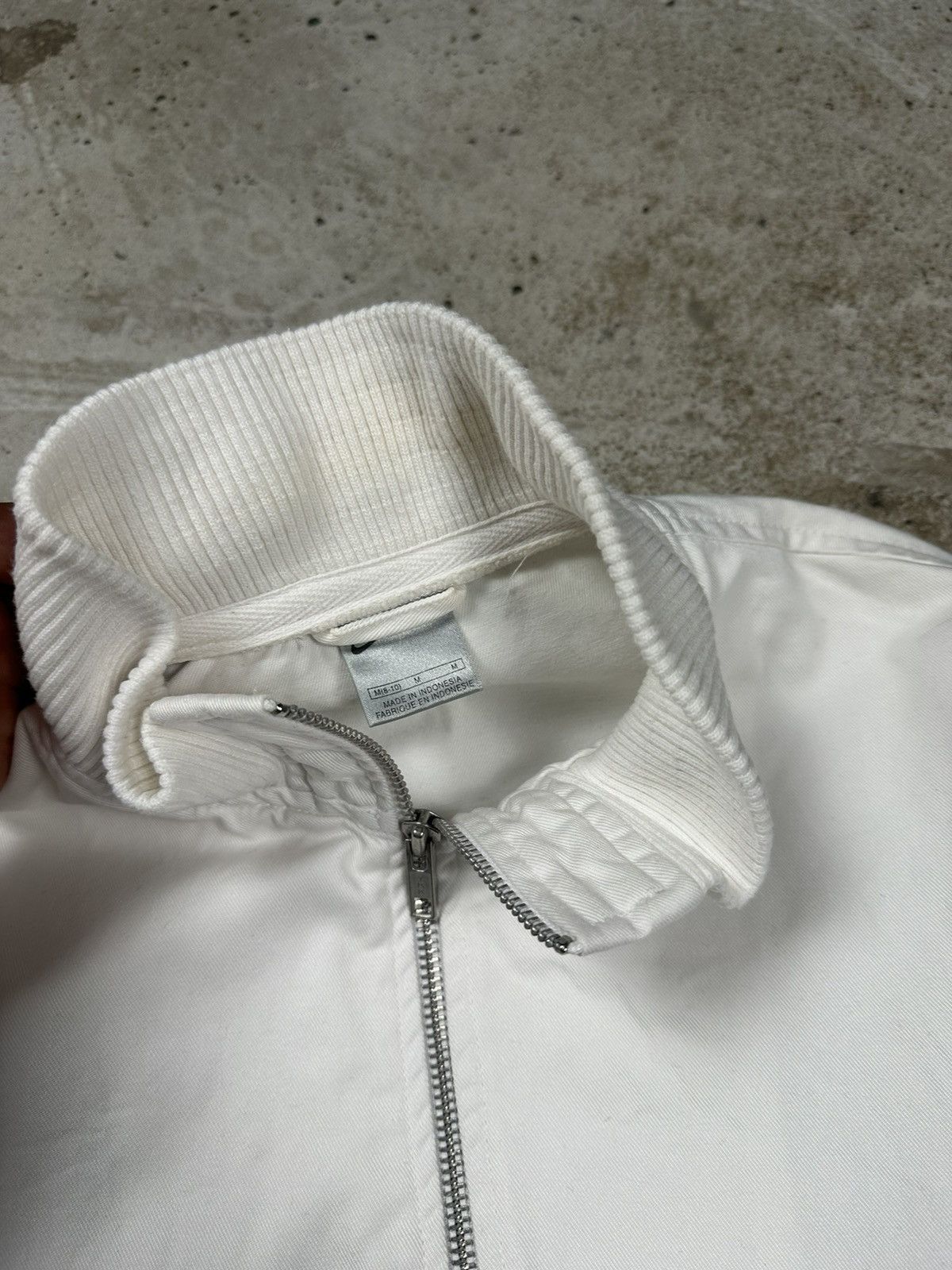 Nike × Vintage Vintage Y2K Nike White Cropped Light Jacket Harrington Style Size US S / EU 44-46 / 1 - 6 Thumbnail