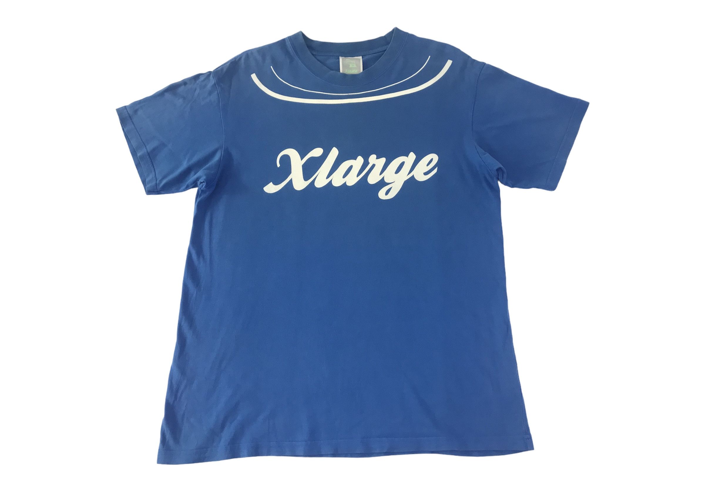 image of Mlb New York Yankees X Large Spell Out Printed in Blue, Men's