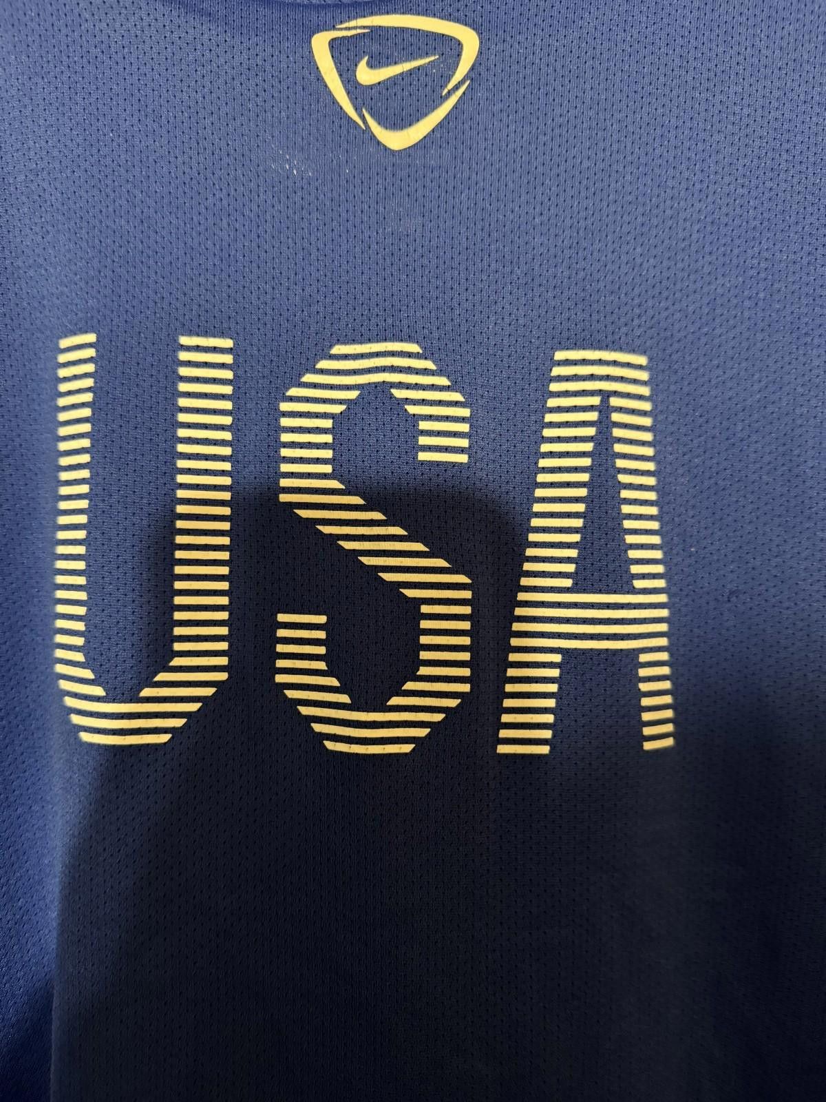 Nike USA Soccer Nike Training Jersey Men's Size Large Blue Size ONE SIZE - 3 Thumbnail