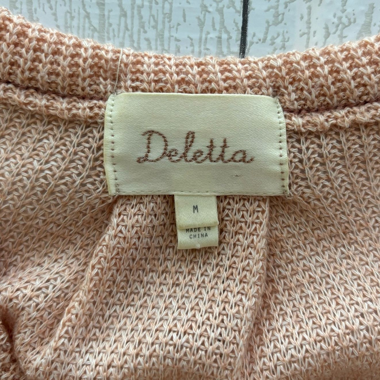 Anthropologie Anthropologie Deletta Pink Cold Shoulder Knit Shirt Size M Size M / US 6-8 / IT 42-44 - 9 Thumbnail