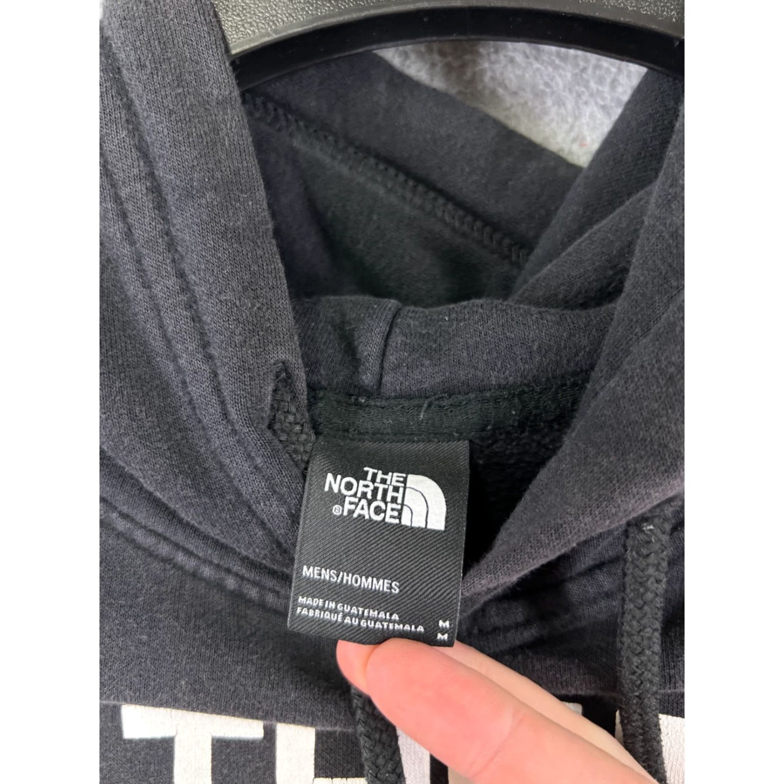 The North Face The North Face Hoodie Adult Medium Gray White Pullover Cotton Blend Sweatshirt Crew Neck Logo Hooded All Seasons Regular Men Size US M / EU 48-50 / 2 - 7 Thumbnail