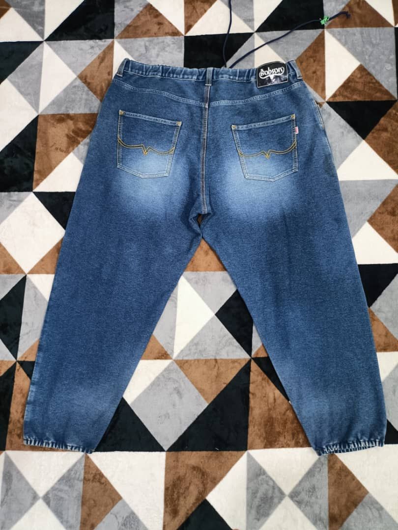 Japanese Brand Vintage Bobson Japan Baggy Denim Jogger Pant Size US 42 / EU 58 - 2 Thumbnail