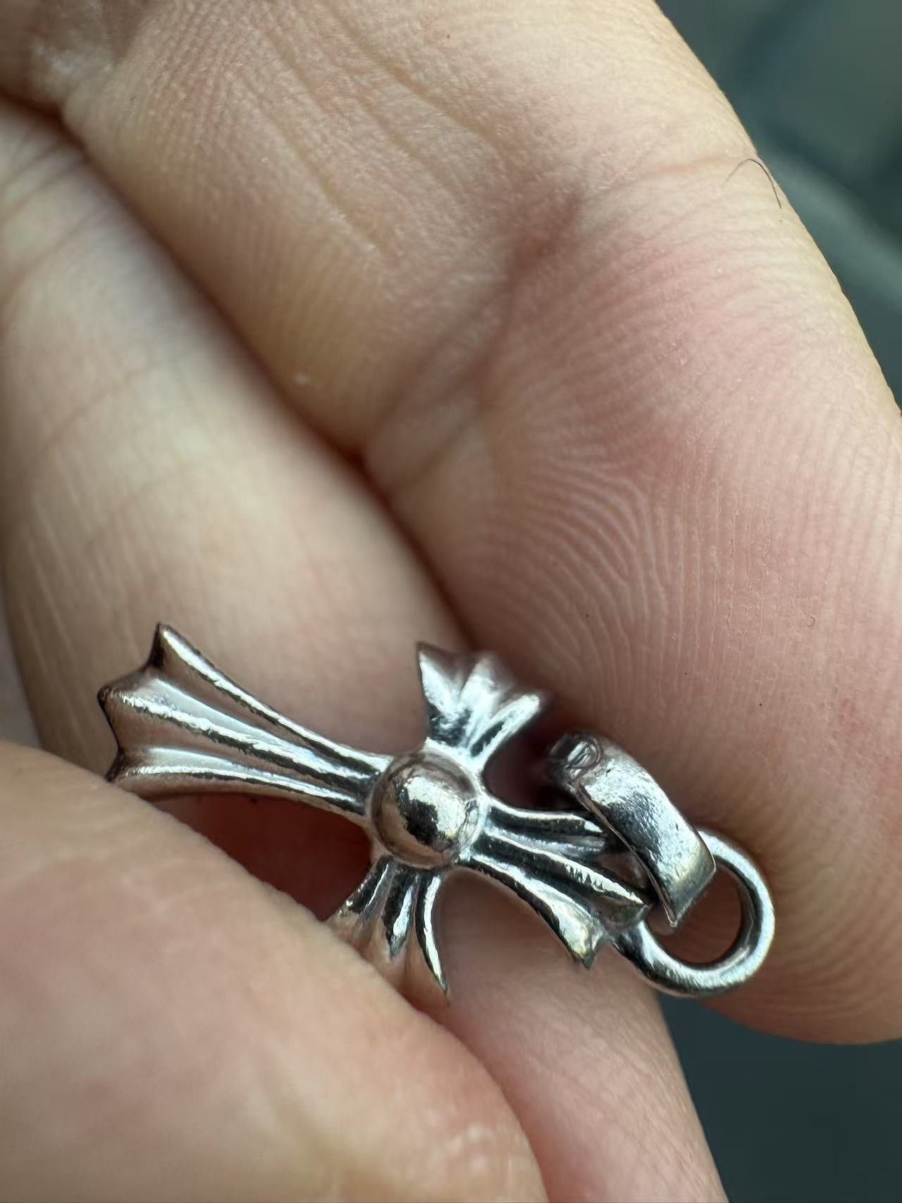 Chrome Hearts Chrome Hearts Whitegold Babyfat with Diamonds Size ONE SIZE - 3 Thumbnail