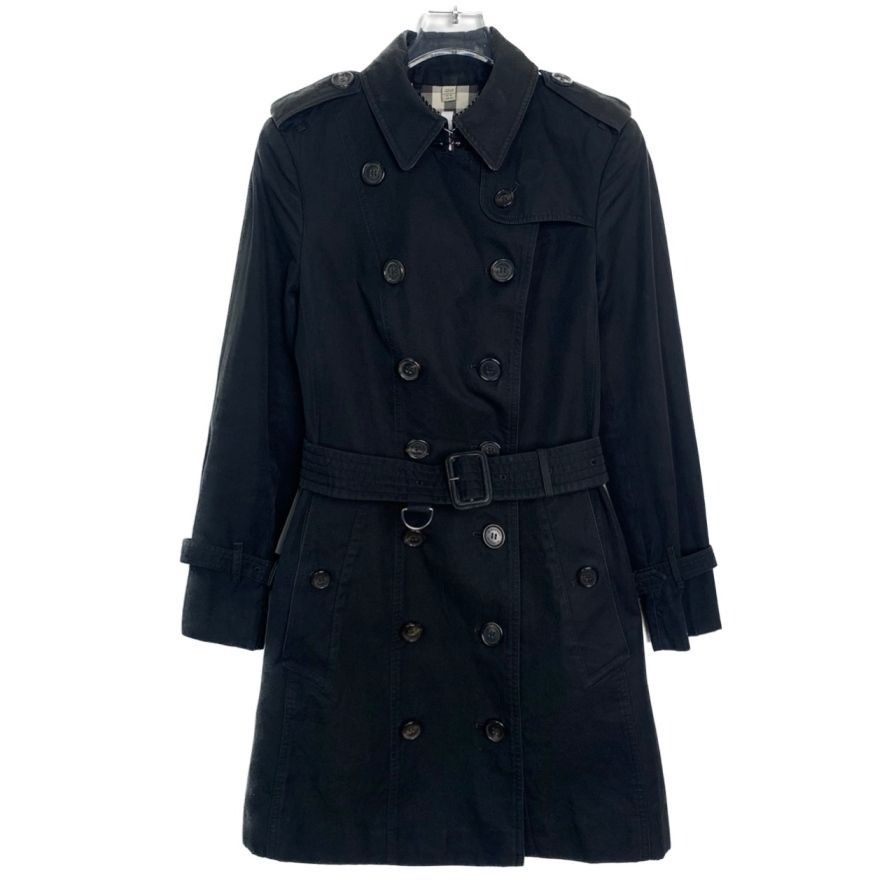 Burberry Burberry Black Double-Breasted Sandringham Trench Coat Size Size XS / US 0-2 / IT 36-38 - 1 Thumbnail