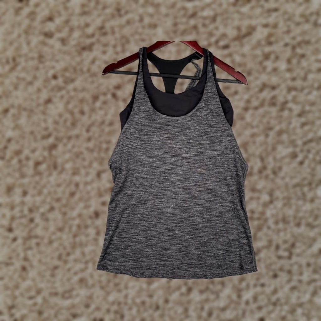 Lululemon Lululemon Shirt Women 8 Gray Tank Seriously Light Luon Twist and Toil W1NFKS Size M / US 6-8 / IT 42-44 - 1 Thumbnail